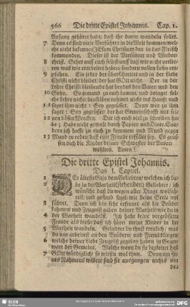 Die dritte Epistel Johannis