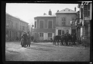 Ars-sur-Moselle (Dep. Moselle, Frankreich): Marktplatz ("Marktplatz in Ars s/M.")