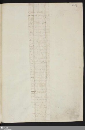 Fragmente eines Textes von Dürer