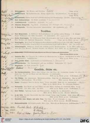 Gemälde, Stiche etc. (Nr. 599-619)