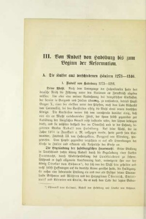A. Die Kaiser aus verschiedenen Häusern 1273-1346
