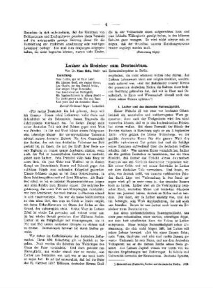 Luther als Erzieher zum Deutschtum