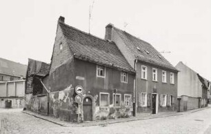 Torgau. Wohnhäuser, Große Webergasse 11/9. Eckansicht