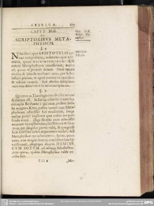 Caput XLII. De Scriptoribus Metaphysicis