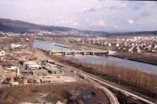 Deizisau, Wehranlage, flussaufwärts