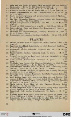 Plastik (Nr. 323-349)