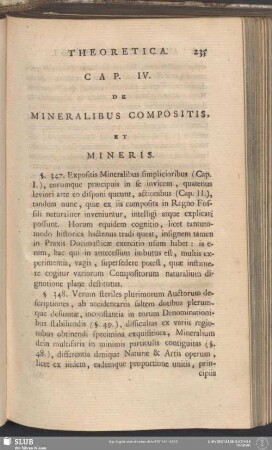 Cap. IV. De Mineralibus Compositis, Et Mineris
