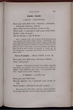 Prima Tribù. I Rapaci. - Colluriones.