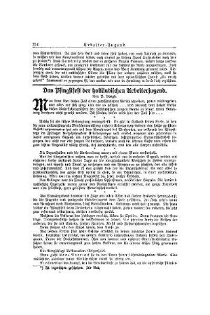 Das Pfingstfest der holländischen Arbeiterjugend