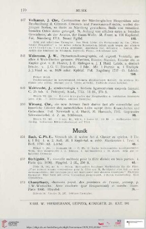 Musik (Nr. 851 – 857)