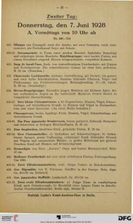 A. Vormittags von 10 Uhr ab (Nr. 448-714)