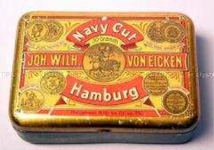 Blechdose für "Marineschnitt 50 Gramm JOH.WILH. VON EICKEN Hamburg"