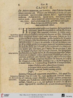Caput II: De Autore numorum, qui incertus