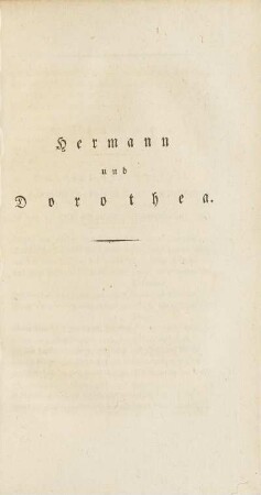 Hermann und Dorothea