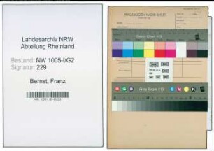 Entnazifizierung Franz Bernst , geb. 03.12.1895 (Bergmann)