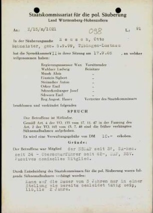 Reusch, Otto