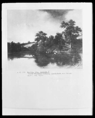 Landschaft mit Teich