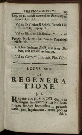 Locus XIIX. De Regeneratione. - Locus XX. De Adoptione.