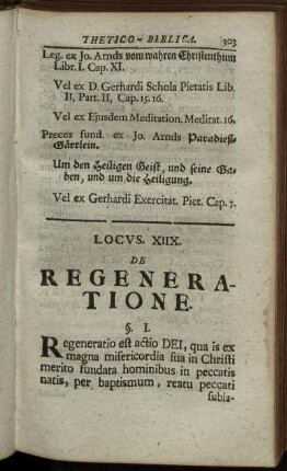 Locus XIIX. De Regeneratione. - Locus XX. De Adoptione.