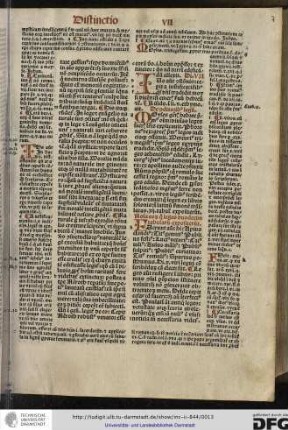 Ius autem. In hac vii distinctione ostendit quando et a quibus ceperint constitutiones humane...