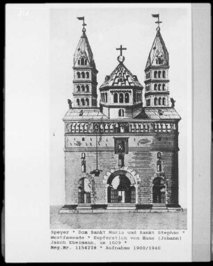 Dom Sankt Maria und Sankt Stephan zu Speyer: Westfassade