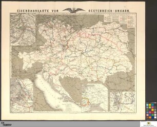 Eisenbahnkarte von Oesterreich-Ungarn