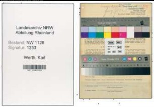 Entnazifizierung Karl Werth , geb. 15.08.1922 (Polizist)