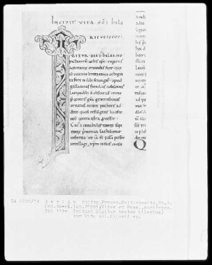 Vitae et Passiones — Initiale I(gitur beatus hilarius), Folio 111verso