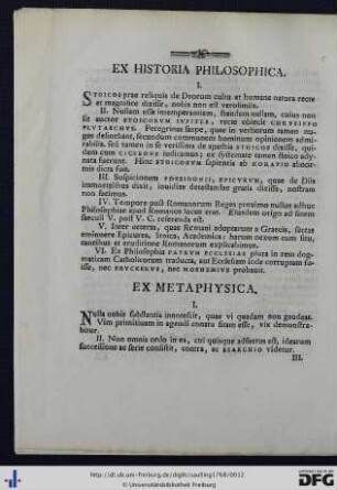 Ex Metaphysica.