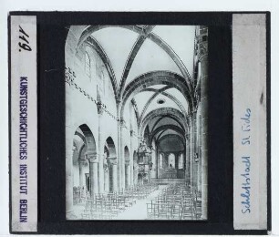 Schlettstadt, S. Fides : Innenansicht, Blick nach O