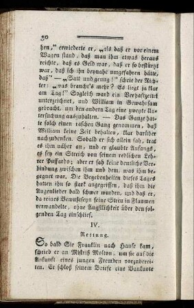 IV. Rettung.