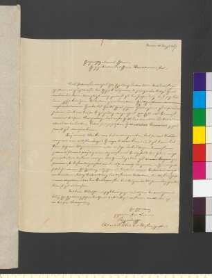 Brief von Poggendorff, Johann Christian an Goethe, Johann Wolfgang von