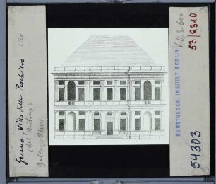 (Architekturzeichnung),Genua, Villa delle Peschiere