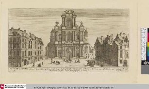 RECEUIL DES PLUS BEAUX EDIFICES ET FRONTISPICES DES EGLIZES DE PARIS, SAINCT GERVAIS, Bl. 6 [Ansicht der Kirche Saint Gervais]
