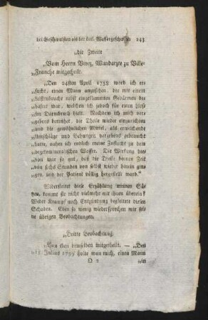 243-251, Zweite - Dritte Beobachtung