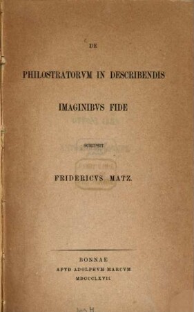 De Philostratorum in describendis imaginibus fide