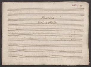 Pantomima, strings, brasses, KV \, KV 620/11, KV 620/20, KV 620/6 - Musiksammlung der Grafen zu Toerring-Jettenbach 69 : [vl 2:] Pantomima.