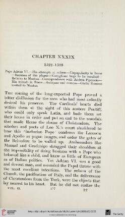 Chapter XXXIX: 1522-1523
