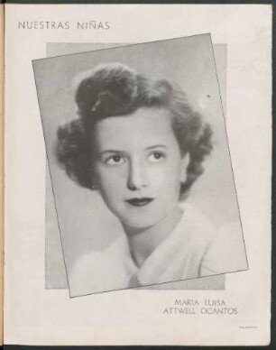 Nuestras niñas : María Luisa Attwell Ocantos