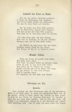 Anwort des Cino an Dante, Gianni Alfani
