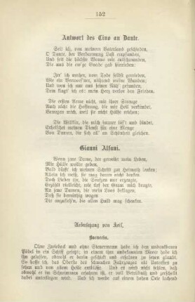 Anwort des Cino an Dante, Gianni Alfani