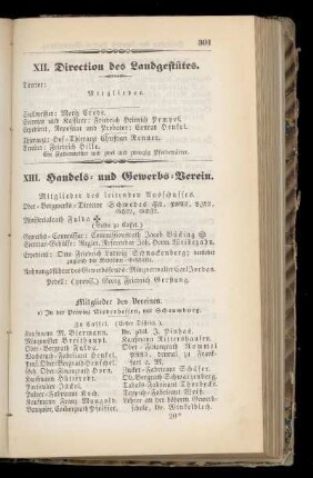 XIII. Handels= und Gewerbs=Verein.
