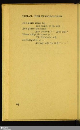 Tizian: Der Zinsgroschen