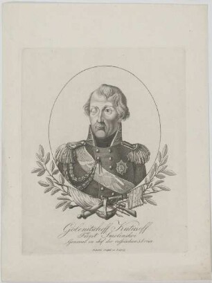 Bildnis des Golenitscheff Kutusoff, Fürst Smolenskoi