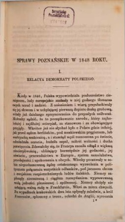 Wizerunki polityczne dziejów państwa Polskiego : rewolucyoniści i stronnictwa wsteczne w 1848 roku, 4. Polska w kraju w 1848. roku