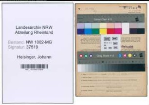 Entnazifizierung Johann Heisinger , geb. 05.10.1919 (Schreiner)