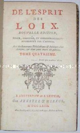 L'Esprit des Loix