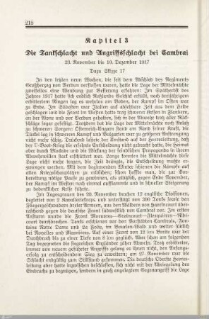 Kapitel 3 - Die Tankschlacht und Angriffsschlacht bei Cambrai