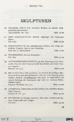 Skulpturen (Nr. 90-156)