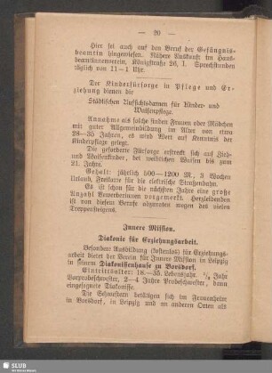Innere Mission. Diakonie für Erziehungsarbeit